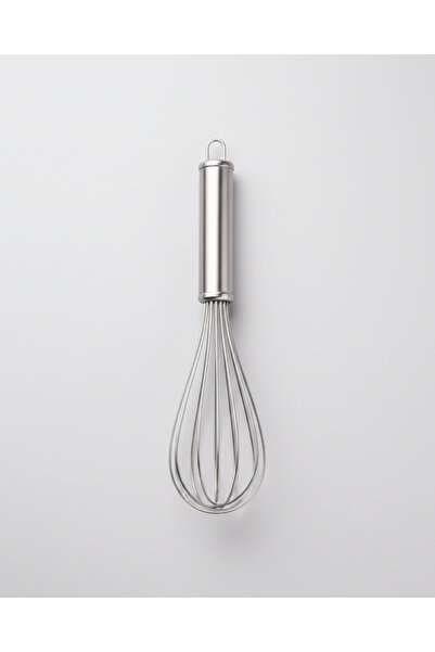 Senz Lüks Paslanmaz Çelik Metal Saplı El Çırpıcısı Küçük Boy