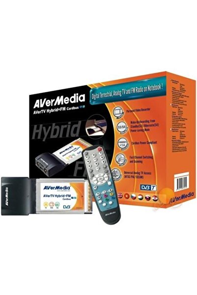 AVERMEDIA Aver Tv Hybrid+Fm Cardbus - Dvbt Hybrid Pcmcia Fm Tv Kartı