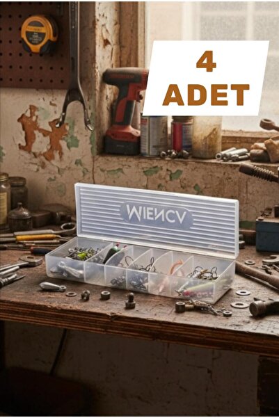 Bayev 4 حلقات - حقيبة أدوات بحزام لولبي مكونة من 6 أقسام، صندوق صيد