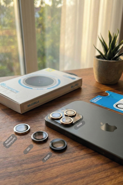 BLUEO واقي عدسة كاميرا IPhone 16 Pro Max / 16 Pro 99 مضاد للانعكاس من التيتان...