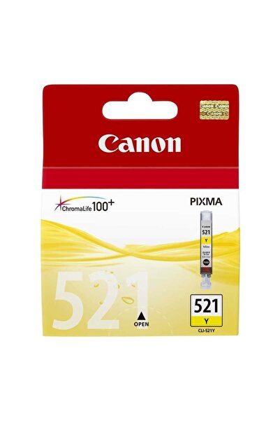 Canon Cli-521Y Yellow Sarı Mürekkep Kartuş Mp260-540-550-560-620-630 Mx860-870