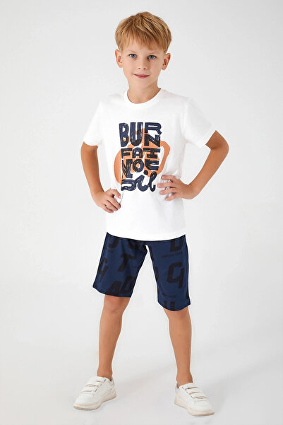 Rolypoly Boy's White Bermuda Suit