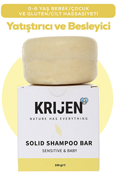 Krijen Hassas Cilt & Bebek Katı Şampuanı | Gluten Içermez - Aynısefa Yağı & P...