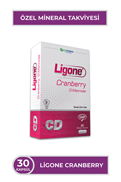 Rcfarma Cranberry + D-Mannose 30 Bitkisel Kapsül | Turna Yemişi Ekstresi + D-...
