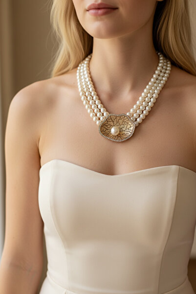 FUYA JEWELLERY İstiridye İnci Kolye