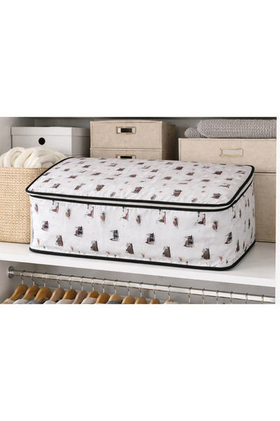 DİLEX Hurç Büyük Battal Boy Yorgan Hurcu Taşınma Hurcu Beyaz İstanbul Tema Hurç