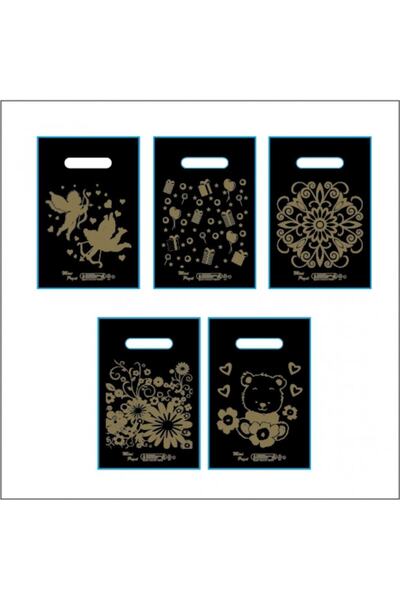 KENT Blok Elgeçme Baskılı Poşet 100'lü 30*45 Cm No:3