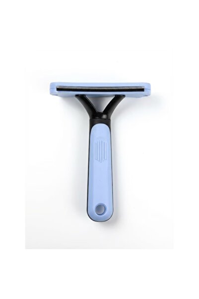 FOXMAG24 Animal grooming brush, Nunbell, L, with self-cleaning button, blue