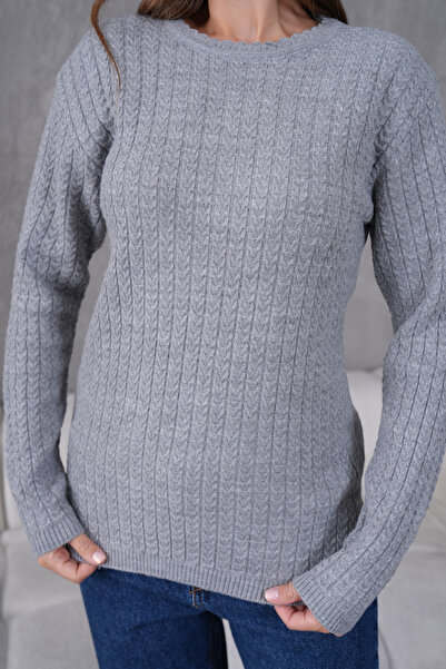 Lamierra سترة صوفية محبوكة للأم