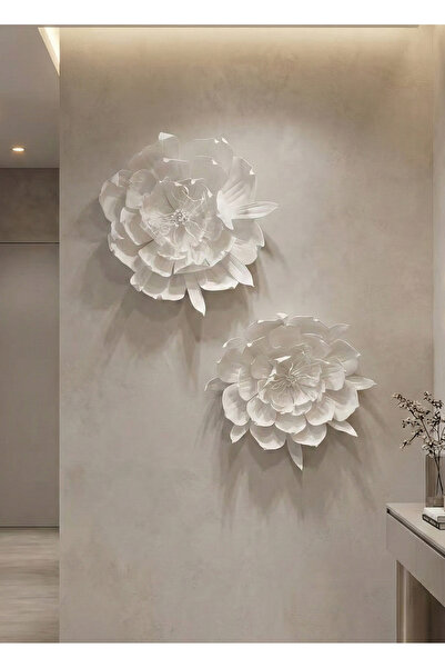 Maison Avf 2'li Set Dekoratif Eva Çiçek Duvar Süsü
