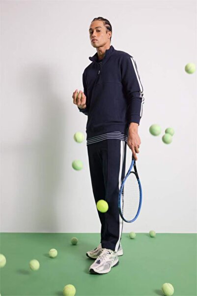 DeFacto Fit Standard Fit Standard Leggings Scuba Diver Fabric Sportsman Jogge...