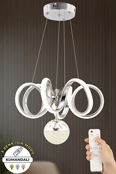 Capella Aydınlatma Venüs Kumandalı Krom 3 Renk Işık Özellikli Dimmerli Modern...