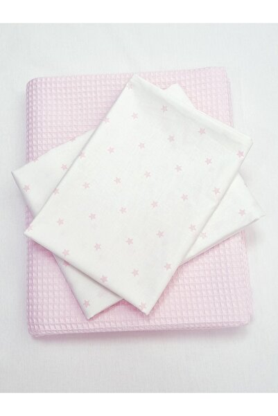 Yada Baby طقم بيكيه وافل موسلين 3 قطع للأطفال والرضع مصنوع من القطن العضوي بن...