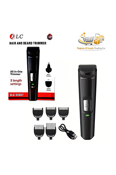 Generic DLC Hair and Beard Trimmer for Men, Hair Clipper Machine with 5 Lengt...