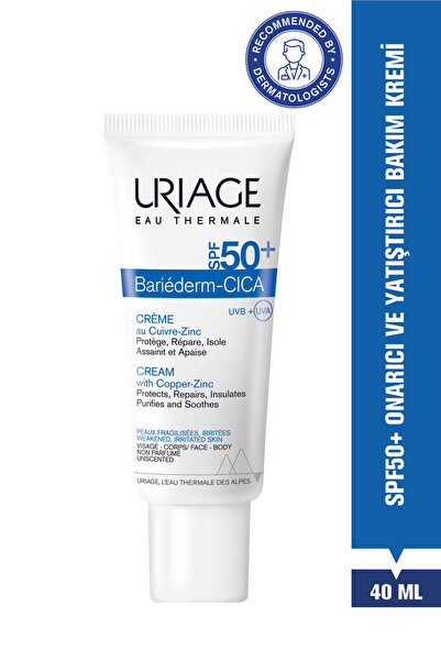 Uriage BARIEDERM SPF50+ Cilt Onarıcı ve Yüksek Güneş Korumalı Krem 40 ml