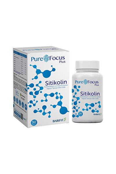 Barifit Pure Focus Plus Sitikolin, Fosfatidilserin ve Vitamin İçeren Kapsül T...