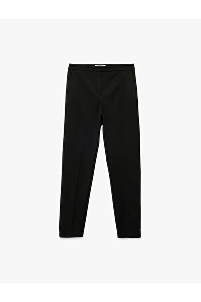 Koton Стандартен панталон от плат с джоб на талията и цигари