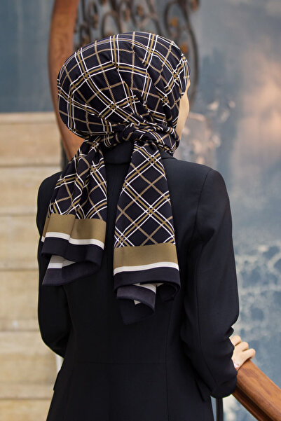 Vissona MĂTĂLĂ DE LUX MEDINA CU MODEL ÎN CARO NEGRI - CULOARE VIZON 75X195 SH...