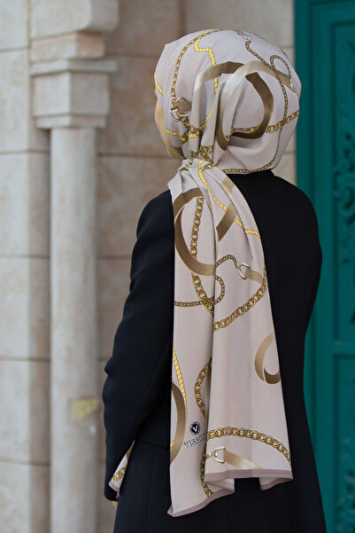 Vissona LÜKS MEDİNE İPEĞİ ZİNCİRLİ KEMER DESENLİ TAŞ RENKLİ 75X195 KIRIŞMAZ Ş...