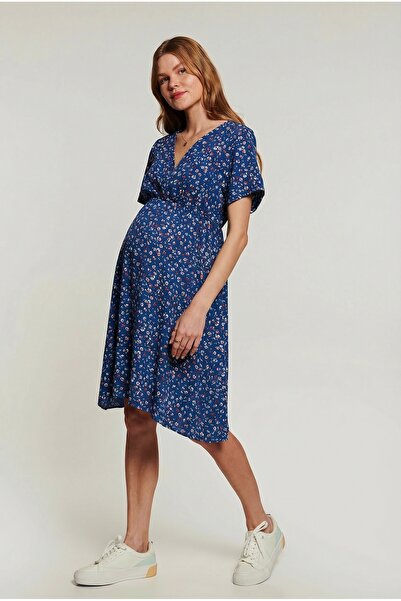 LYN MAMA Daisy Dress - Navy Blue