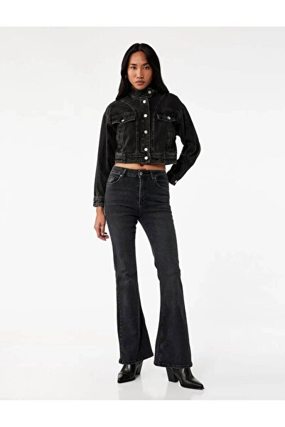 Koton Kadın Jean Pantolon 6Wal40017Md