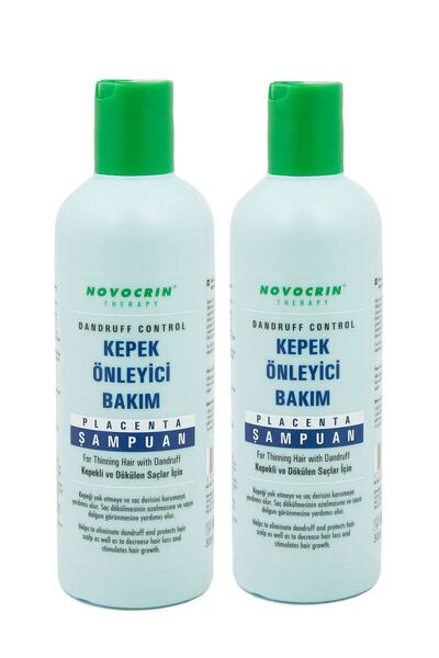 Novocrin Placenta Kepekli Ve Dökülen Saçlar Için Şampuan 300 Ml 2 Adet Kepekli Ve Dökülen