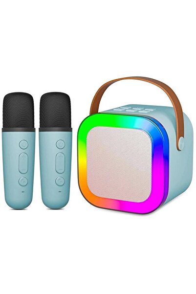 Mi7a Çift Mikrofonlu Kablosuz Karaoke Sound System Taşınabilir Müzik Kutusu