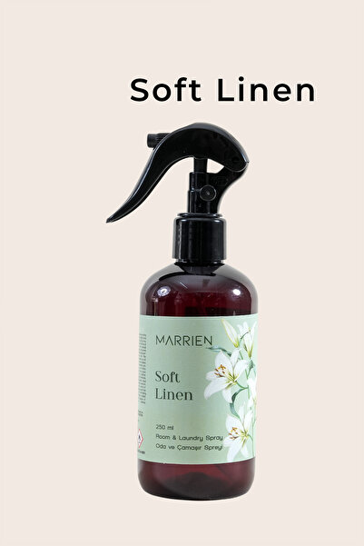 Marrien Soft Linen Oda Ve Çamaşır Spreyi 250 ml- Kalıcı ve Dekoratif Taze Ket...