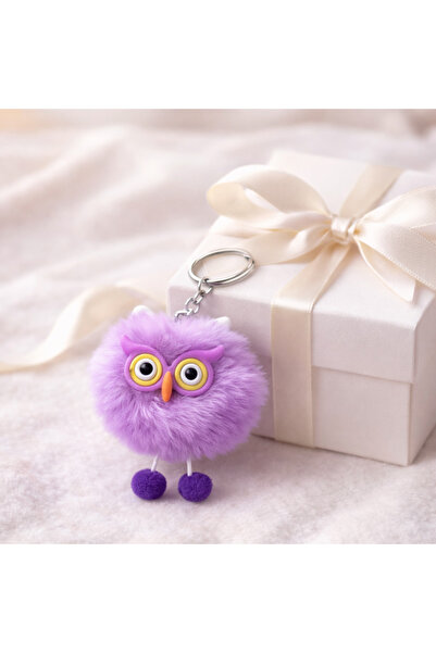 Modish Aksesuar Sevimli Peluş Baykuş Anahtarlık Ve Çanta Süsü