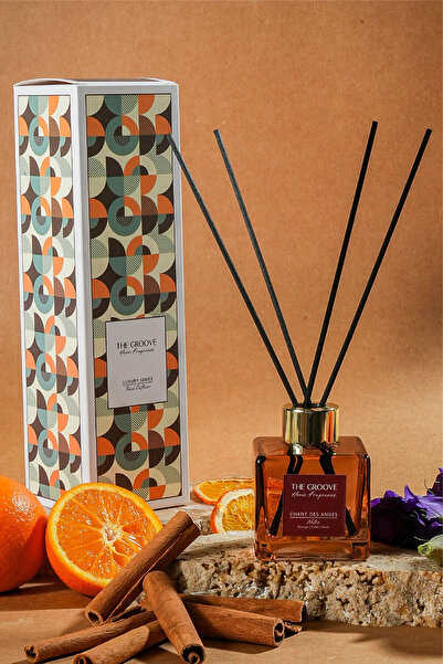 THE GROOVE Woody Amber 100 ml Kare Çubuklu Oda Kokusu Parfümü Kahve Chant Des...