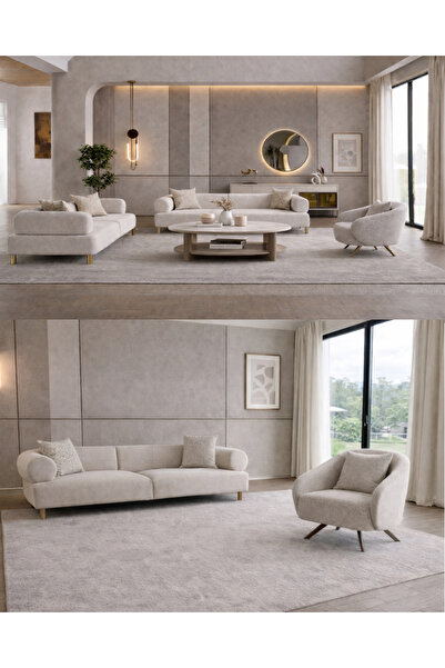 inegölmobilyası Aura Koltuk Takımı 3-3-1-1 %100 GÜRGEN