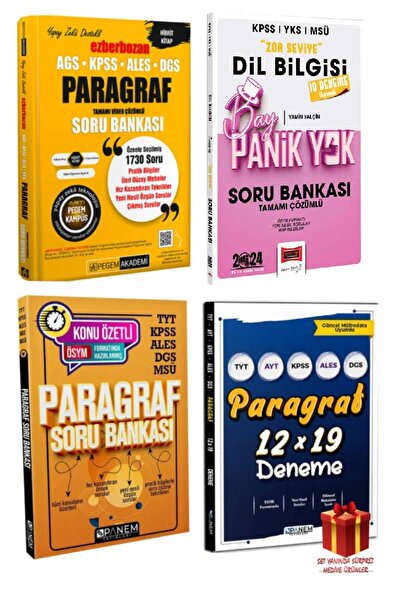 Panem Yayınları Pegem Paragraf Sb Dil Bilgisi Deneme Panem Paragraf Soru Bank...