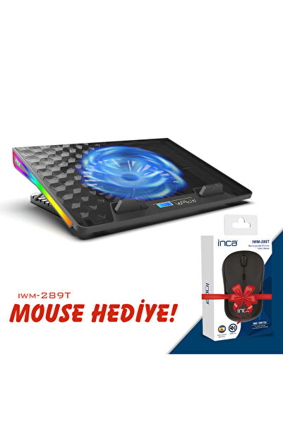 Inca Inc-608gms Arrax Series Big Fan, Rgb Frame, Lcd Panel, 7 Rgb Mode, 5 Ste...