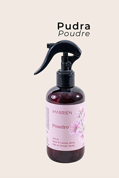 Marrien Pudra Oda Ve Çamaşır Spreyi 250 ml- Kalıcı ve Dekoratif Zamansız Pudr...