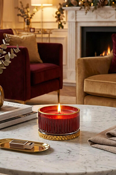 THE GROOVE Vanilya Tarçın Kokulu Special Bordo Gloria 9 X 5,5 Cm Dekoratif Ko...