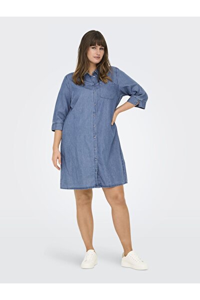 Only Carmakoma Jeanskleid CARBEA Langes Kleid