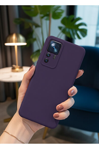 Hatreds Xiaomi Mi 12T Pro Uyumlu İçi Kadife Mat Renkli Kamera Korumalı Kılıf ...