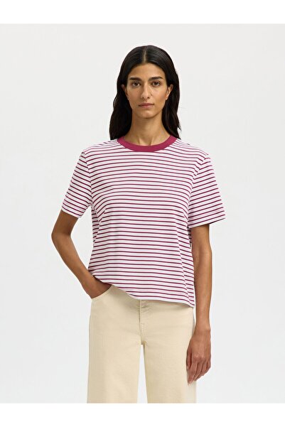 Selected Femme T-Shirt Gestreiftes Boxy fit
