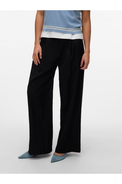 Vero Moda Kalhoty VMPERRY s vysokým pasem