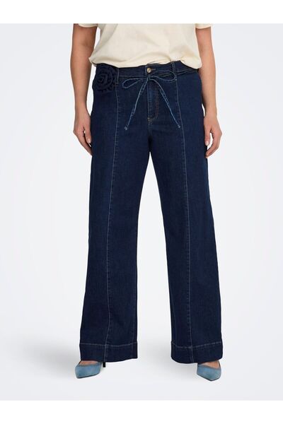 Only Carmakoma Jeans mit weitem Bein CARMADISON Hohe Taille Weiter Beinschnit...