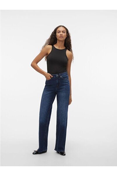 Vero Moda Weit geschnitten VMTESSA Hohe Taille Weiter Beinschnitt Jeans