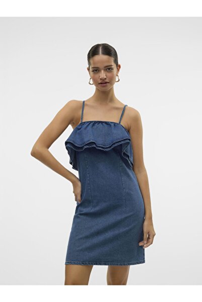 Vero Moda Jeanskleid VMANNY Kurzes Kleid