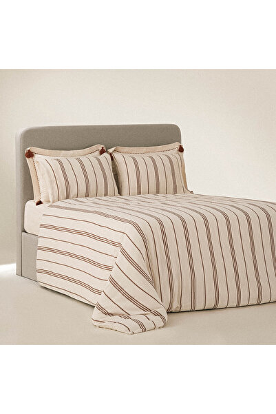 Ecocotton Izgi King Size Duvet Cover Set 100% Organic Cotton Muslin Terra 240...