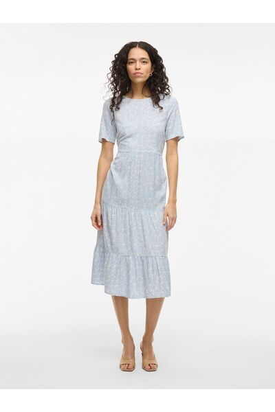 VILA Maxikleid Kurzarm