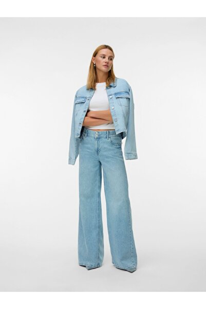 Vero Moda Weit geschnitten VMANNET Mid Rise Weiter Beinschnitt Jeans