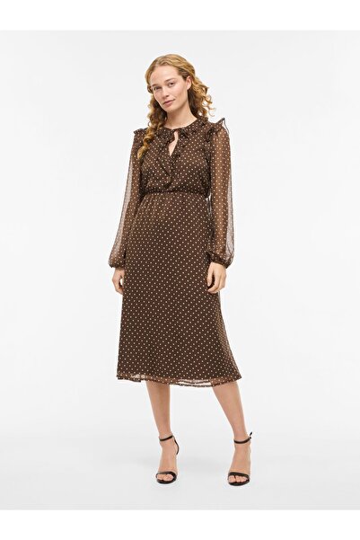 VILA Maxikleid VIHARLEY Langärmeliges