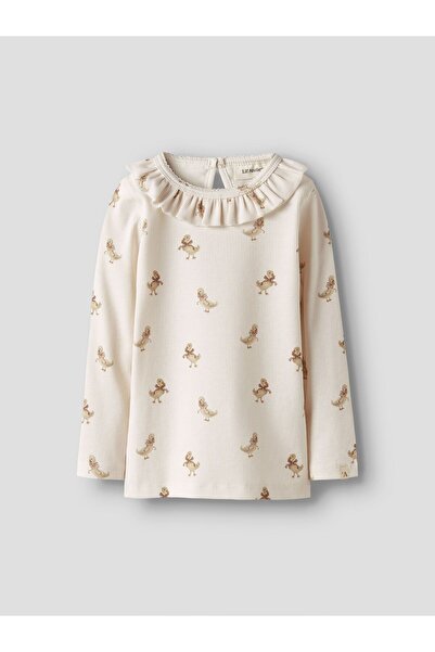 Lil' Atelier Oberteil mit langen Ärmeln Slim Fit