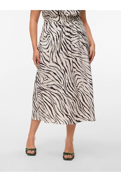 Veromoda Curve Rock VMCDORA Mittlere Taille Langer Rock