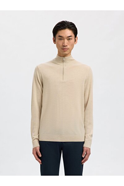 Selected Homme Half-zip Pullover 100% Merinowoll