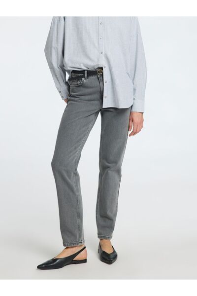 Selected Femme Straight Fit Jeans Graue